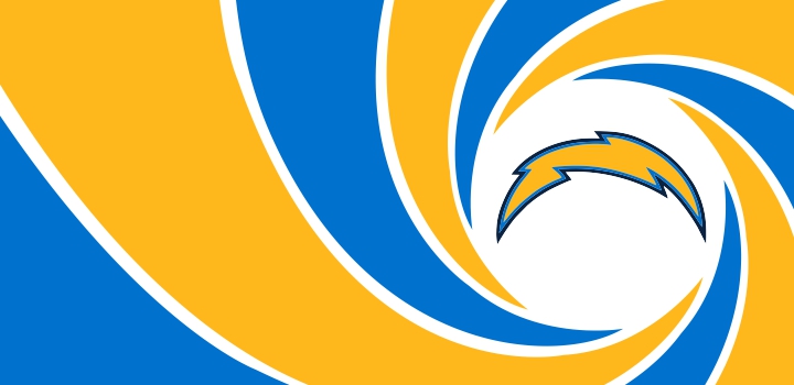 007 Los Angeles Chargers logo iron on paper